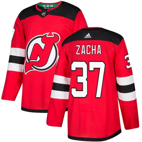 Adidas Men New Jersey Devils #37 Pavel Zacha Red Home Authentic Stitched NHL Jersey